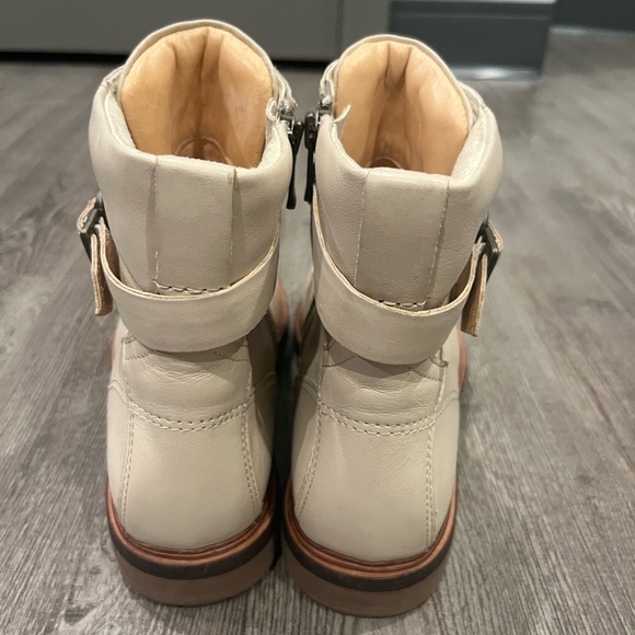 Timberland Leather Riley Flair Cream Lace Ankle Boot - Picture 5 of 8